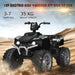 12V Kids Ride-On ATV / Quad Bike - Black | Slow Start - USB Music and Lights COSTWAY - Little and Giant Explorers Costway