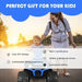 12V Kids Ride-On ATV / Quad Bike - Blue | Slow Start - USB Music and Lights COSTWAY - Little and Giant Explorers Costway