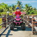 12V Kids Ride-On ATV / Quad Bike - Pink | Slow Start - USB Music and Lights COSTWAY - Little and Giant Explorers Costway
