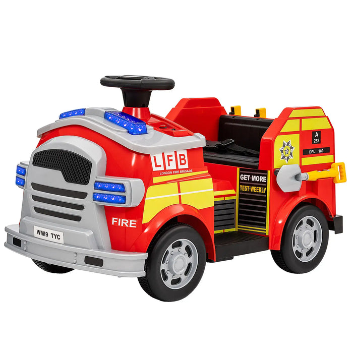 12V Kids Ride-On Fire Truck | Firefighting Adventure Vehicle - Little and Giant Explorers AIYAPLAY