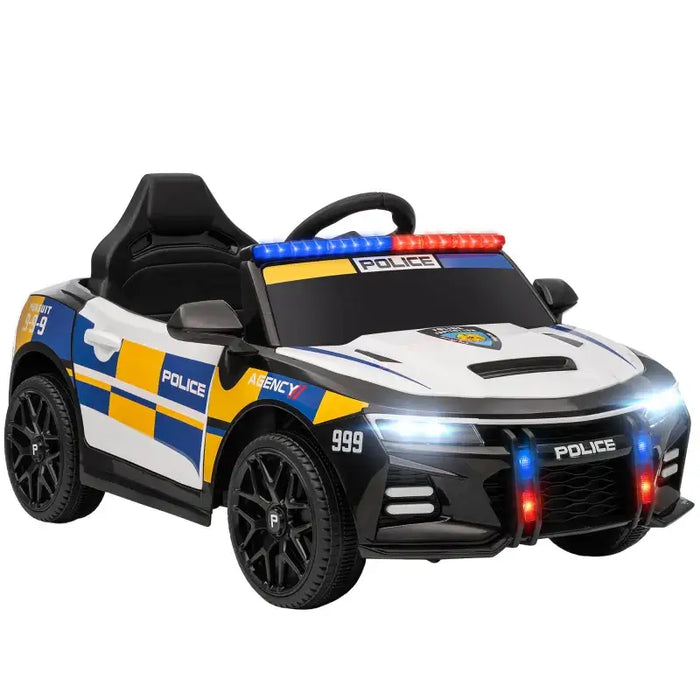 12V Kids Ride-On Police Car – Realistic Siren and Lights | Dual Motors and Remote Control AIYAPLAY - Little and Giant Explorers AIYAPLAY