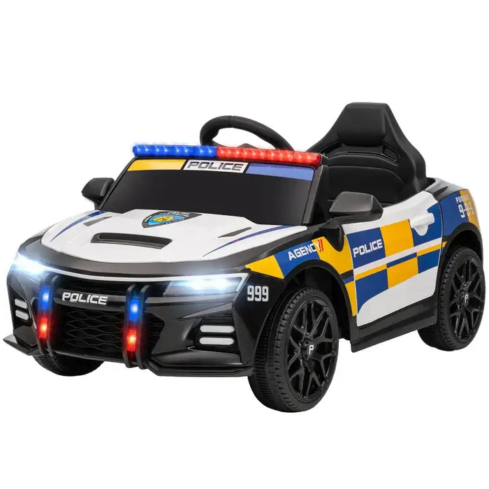 12V Kids Ride-On Police Car – Realistic Siren and Lights | Dual Motors and Remote Control AIYAPLAY - Little and Giant Explorers AIYAPLAY