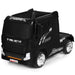 12V Kids Ride-On Semi-Truck - Black | Detachable Container - 8 EVA Wheels COSTWAY - Little and Giant Explorers Costway
