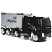12V Kids Ride-On Semi-Truck - Black | Detachable Container - 8 EVA Wheels COSTWAY - Little and Giant Explorers Costway