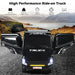 12V Kids Ride-On Semi-Truck - Black | Detachable Container - 8 EVA Wheels COSTWAY - Little and Giant Explorers Costway