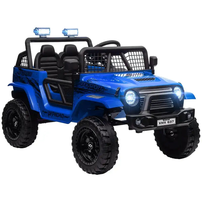 12V Kids Ride-On Truck Blue | Enhanced Adventure Vehicle - Little and Giant Explorers AIYAPLAY