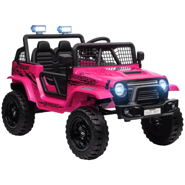 12V Kids Ride-On Truck Pink | Enhanced Adventure Vehicle - Little and Giant Explorers AIYAPLAY