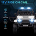 12V Kids Ride-On Truck White | Enhanced Adventure Vehicle - Little and Giant Explorers AIYAPLAY