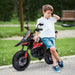 Kids Licensed Aprilia Motorbike with Training Wheels in Red 12V - Little and Giant Explorers AIYAPLAY