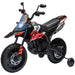 Kids Licensed Aprilia Motorbike with Training Wheels in Red 12V - Little and Giant Explorers AIYAPLAY