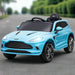 Kids Licensed Aston Martin DBX with Lights and Music in Blue 12V - Little and Giant Explorers AIYAPLAY