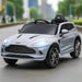 Kids Licensed Aston Martin DBX with Lights and Music in Grey 12V - Little and Giant Explorers AIYAPLAY