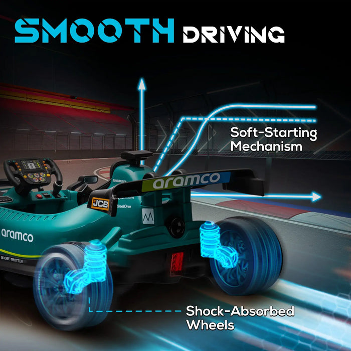 12V Licensed Aston Martin F1 AMR23 Electric Go-Kart | Kids Ride-On with Remote Control AIYAPLAY - Little and Giant Explorers AIYAPLAY