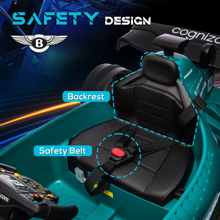 12V Licensed Aston Martin F1 AMR23 Electric Go-Kart | Kids Ride-On with Remote Control AIYAPLAY - Little and Giant Explorers AIYAPLAY