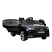 Black 12V Audi e-tron kids electric ride-on car with open doors and working headlights