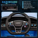 Audi RS e-tron GT kids ride-on car dashboard with MP3 player and control buttons