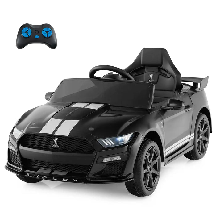 12V Licensed Ford Mustang Kids Electric Ride-On Car – Black | Dual Motors and Remote COSTWAY - Little and Giant Explorers Costway