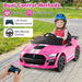 12V Licensed Ford Mustang Kids Electric Ride-On Car – Pink | Remote Control COSTWAY - Little and Giant Explorers Costway