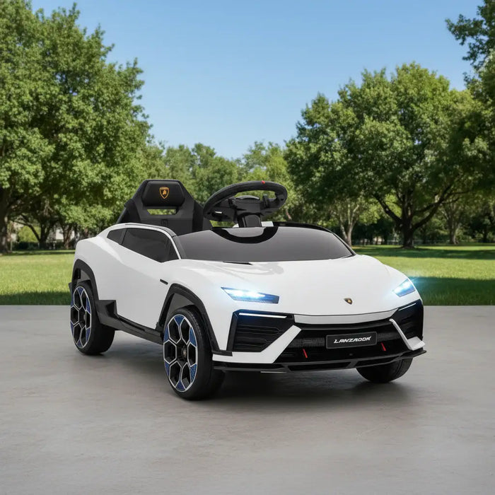 12V Licensed Lamborghini Kids Electric Ride-On Car – White | Parental Remote Control AIYAPLAY - Little and Giant Explorers AIYAPLAY