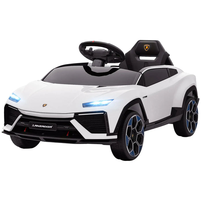 12V Licensed Lamborghini Kids Electric Ride-On Car – White | Parental Remote Control AIYAPLAY - Little and Giant Explorers AIYAPLAY