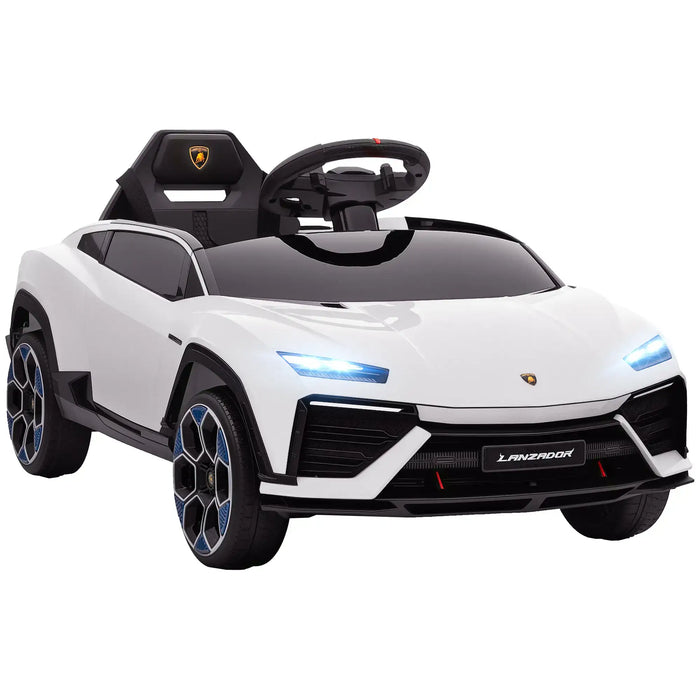 12V Licensed Lamborghini Kids Electric Ride-On Car – White | Parental Remote Control AIYAPLAY - Little and Giant Explorers AIYAPLAY