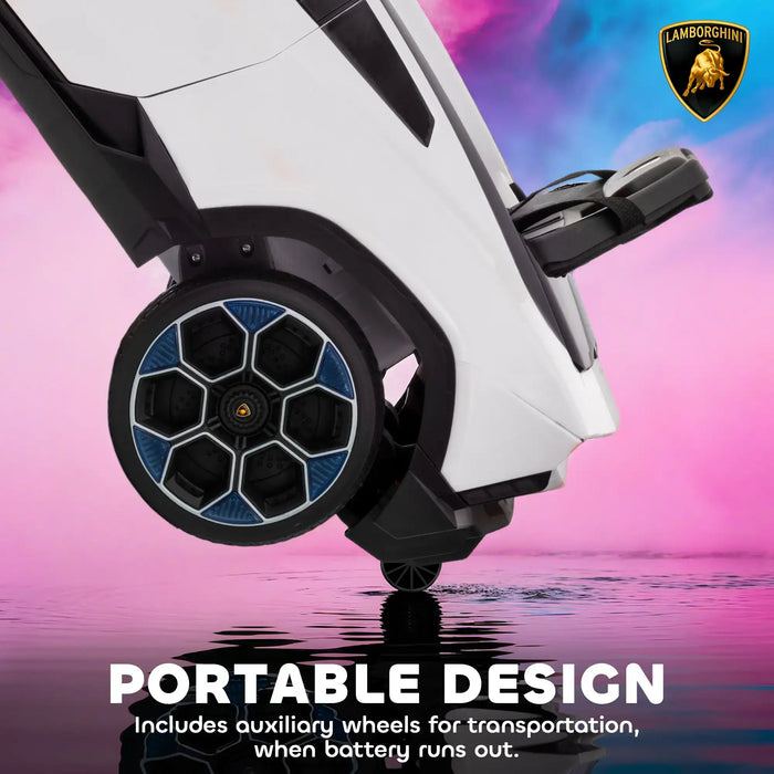 12V Licensed Lamborghini Kids Electric Ride-On Car – White | Parental Remote Control AIYAPLAY - Little and Giant Explorers AIYAPLAY