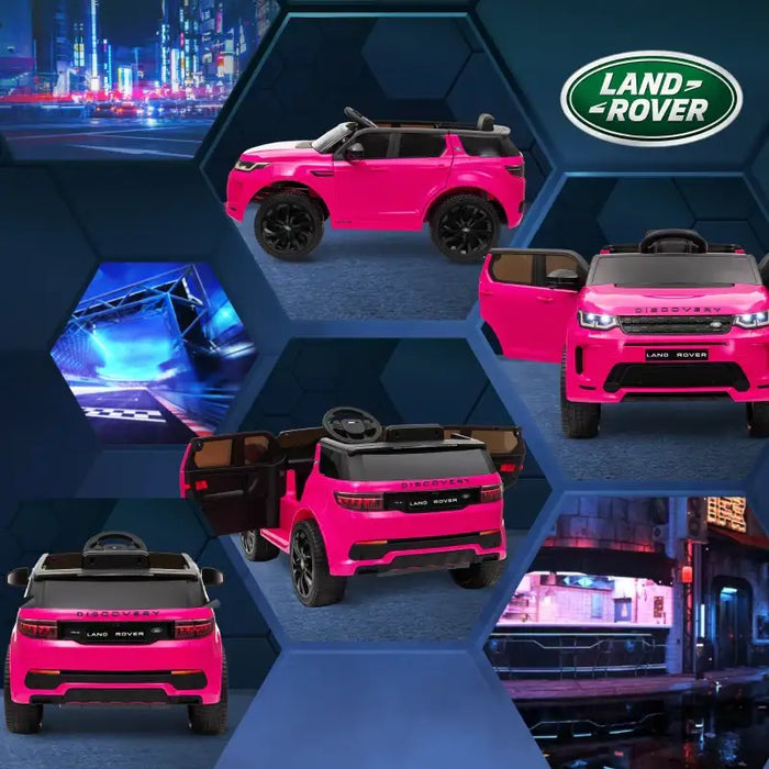 12V Licensed Land Rover Discovery Sport Kids Ride-On Car - Pink | Remote and Manual Control AIYAPLAY - Little and Giant Explorers AIYAPLAY