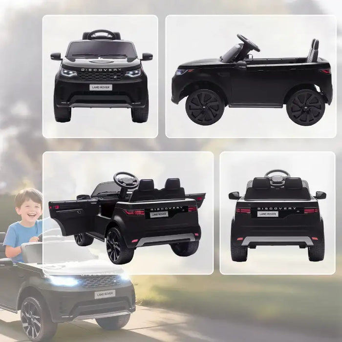 12V Licensed Land Rover Kids Electric Ride-On Car - Black | Remote Control and LED Lights AIYAPLAY - Little and Giant Explorers AIYAPLAY