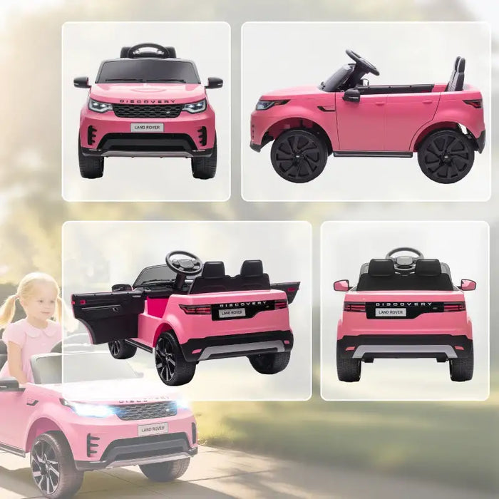 12V Licensed Land Rover Kids Electric Ride-On Car - Pink | Remote Control and LED Lights AIYAPLAY - Little and Giant Explorers AIYAPLAY