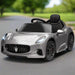 Kids Licensed Maserati Gran Turismo Folgore in Grey 12V - Little and Giant Explorers AIYAPLAY