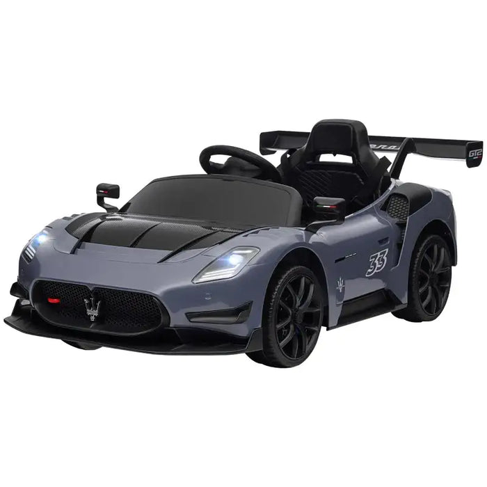 12V Licensed Maserati GT2 Kids Electric Ride-On Car - Grey | Remote Control and Lights AIYAPLAY - Little and Giant Explorers AIYAPLAY