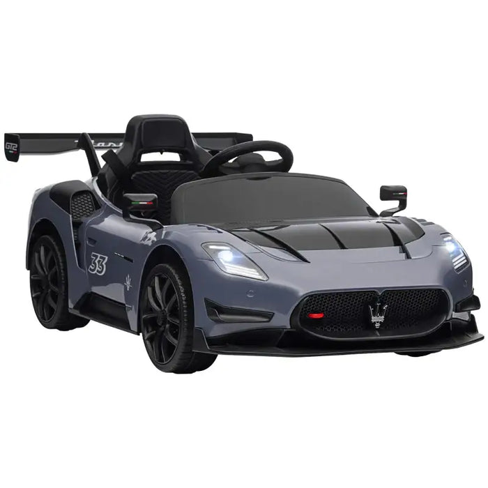 12V Licensed Maserati GT2 Kids Electric Ride-On Car - Grey | Remote Control and Lights AIYAPLAY - Little and Giant Explorers AIYAPLAY