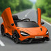 Kids Licensed McLaren 765LT with Butterfly Doors in Orange 12V - Little and Giant Explorers AIYAPLAY