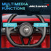 McLaren kids ride on car steering wheel with music and horn multimedia controls