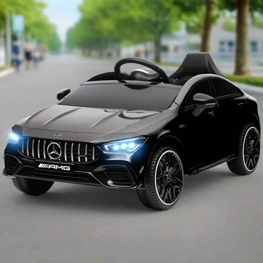 12V Licensed Mercedes-AMG CLA 45 Kids Ride-On Car - Black | Remote Control and LED Lights AIYAPLAY - Little and Giant Explorers AIYAPLAY