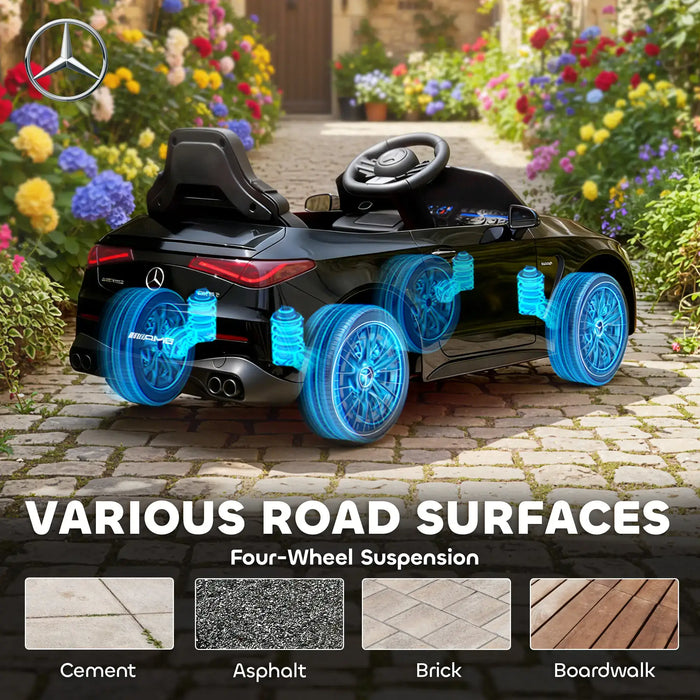 12V Licensed Mercedes-AMG Kids Electric Ride-On Car – Black | Parental Remote Control AIYAPLAY - Little and Giant Explorers AIYAPLAY