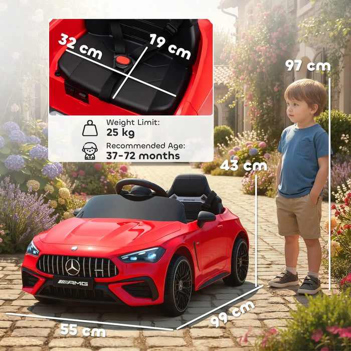 12V Licensed Mercedes-AMG Kids Electric Ride-On Car – Red | Parental Remote Control AIYAPLAY - Little and Giant Explorers AIYAPLAY