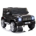 Black 12V Mercedes-Benz G-Class kids ride-on jeep toy with LED headlights