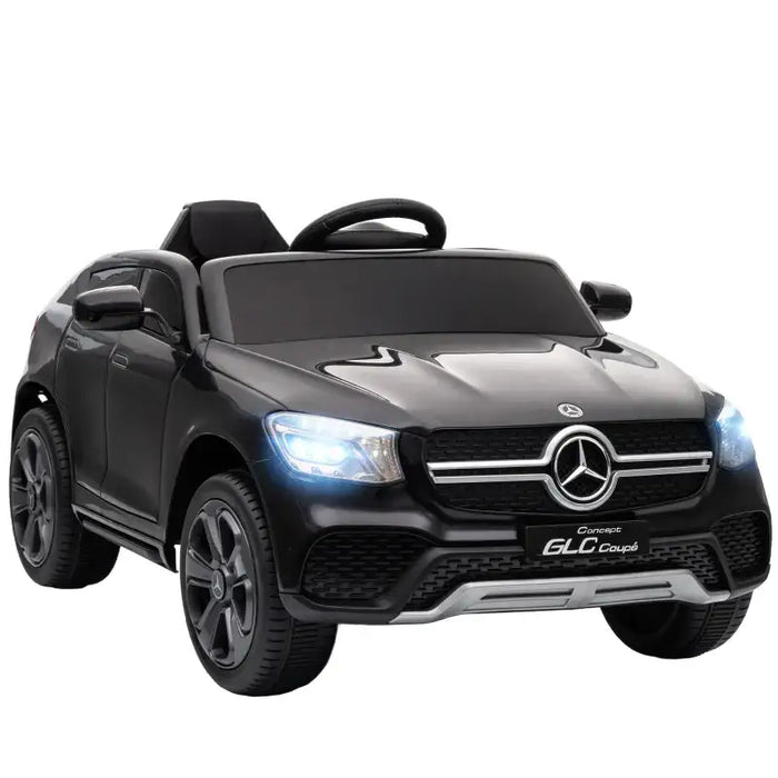 12V Licensed Mercedes-Benz GLC Coupe Kids Ride-On Car - Black | LED Lights and Music AIYAPLAY - Little and Giant Explorers AIYAPLAY