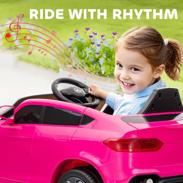 12V Licensed Mercedes-Benz GLC Coupe Kids Ride-On Car - Pink | LED Lights and Music AIYAPLAY - Little and Giant Explorers AIYAPLAY