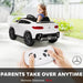 12V Licensed Mercedes-Benz GLC Coupe Kids Ride-On Car - White | LED Lights and Music AIYAPLAY - Little and Giant Explorers AIYAPLAY