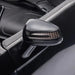 Close-up of black side mirror on 12V Mercedes-Benz SLC 300 kids electric ride-on car