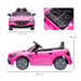 Pink 12V Mercedes-Benz SLC 300 kids electric ride-on car with seat measurements and dimensions