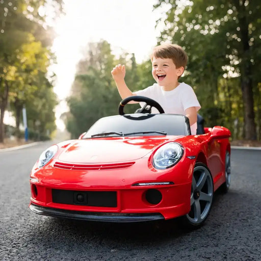 12V Licensed RUF GT Kids Ride-On Car - Red | Remote Control and Suspension AIYAPLAY - Little and Giant Explorers AIYAPLAY