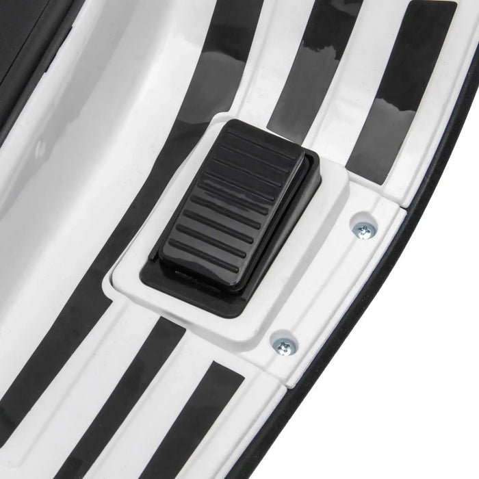 12V Licensed Vespa Kids Electric Motorbike – White | FM Radio and Training Wheels AIYAPLAY - Little and Giant Explorers