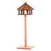 130cm Wooden Outdoor Bird Feeder Table | House-Shaped Garden Feeding Station PAWHUT - Little and Giant Explorers PawHut