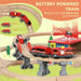 133-Piece Wooden Train Set | Battery-Powered Toy Train with Working Crane AIYAPLAY - Little and Giant Explorers