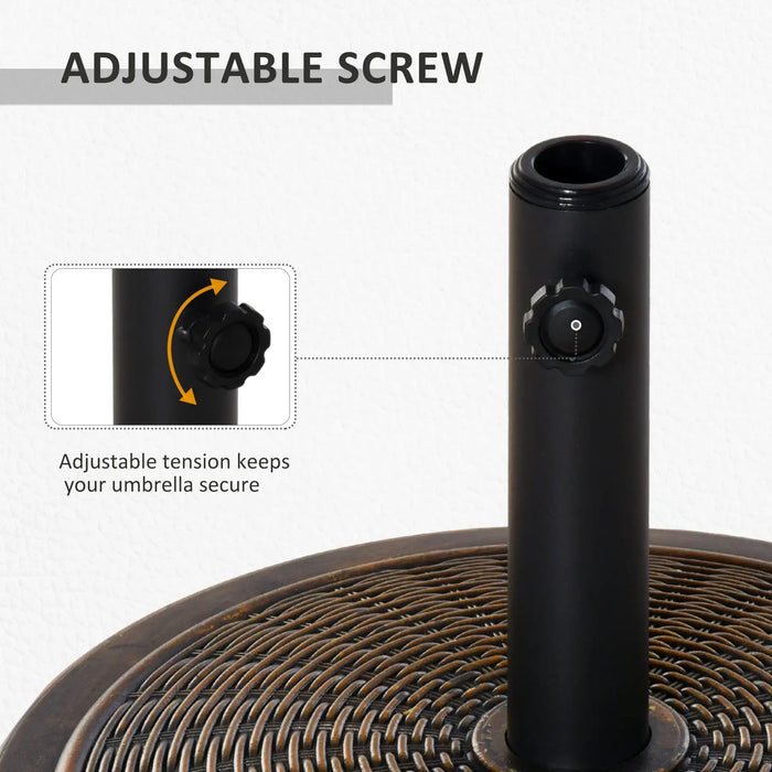 13kg Garden Parasol Base Holder - Little and Giant Explorers Outsunny