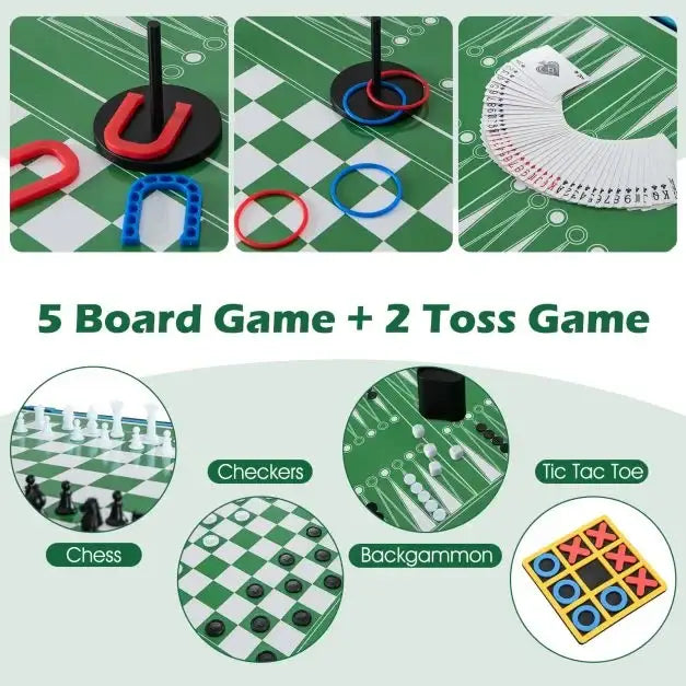 14-in-1 Multi-Game Table | Foosball, Basketball, Billiards, Table Tennis and More COSTWAY - Little and Giant Explorers Costway