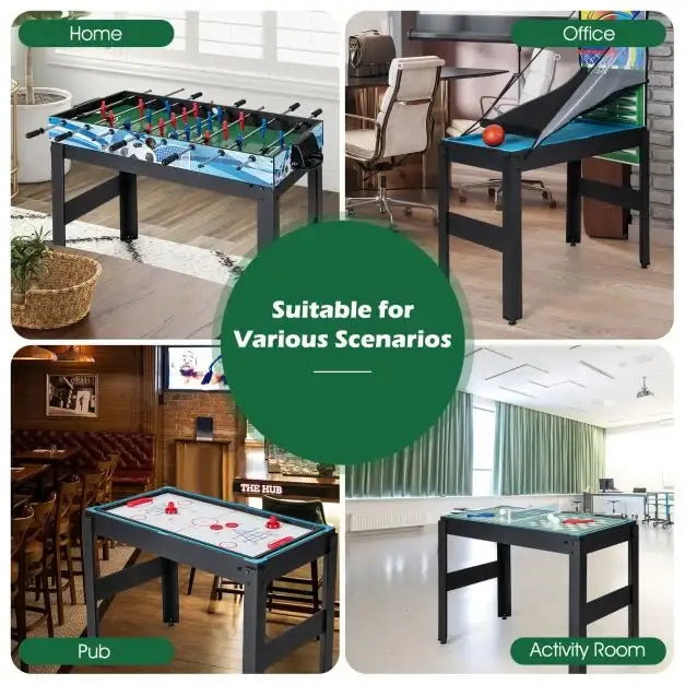 14-in-1 Multi-Game Table | Foosball, Basketball, Billiards, Table Tennis and More COSTWAY - Little and Giant Explorers Costway
